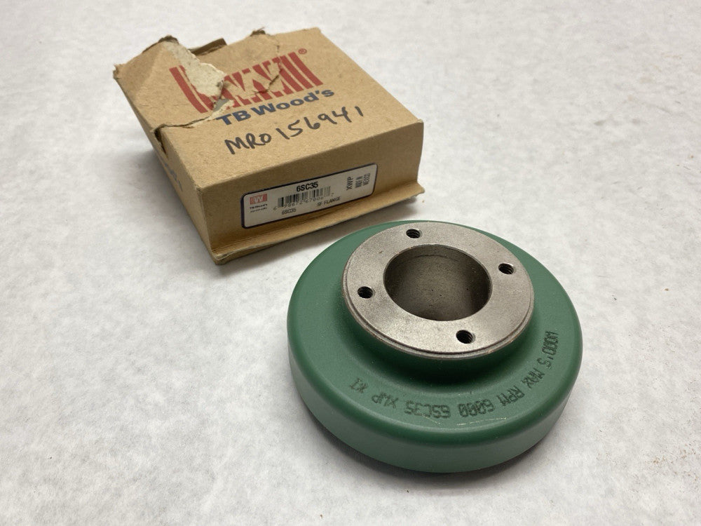 TB Woods 6SC35 Sleeve Coupling Spacer Flange Size 6 1.375" Bore