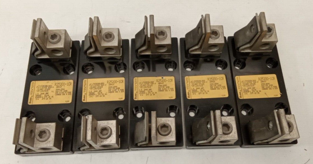 BUSS R25200-1CR Single Fuse Holder 250V-200A  60C/75C Wire (Lot Of 5) 