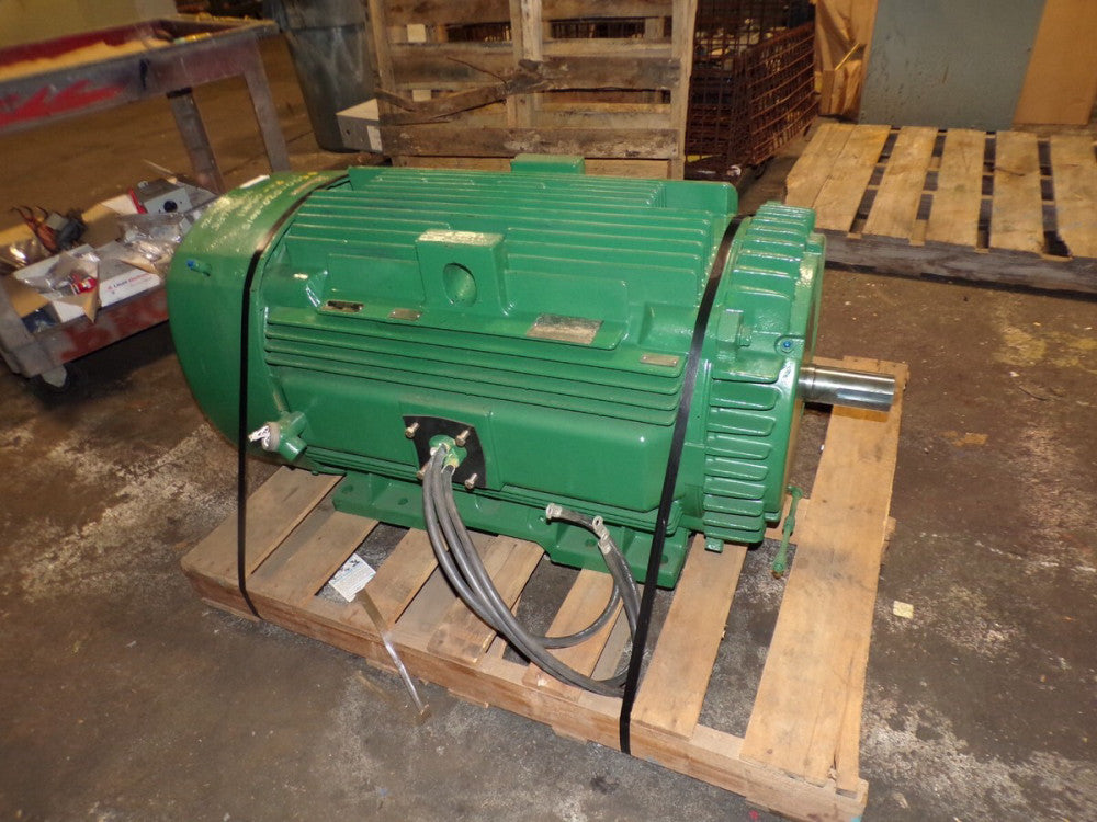GE 200 HP AC ELECTRIC SEVERE DUTY MOTOR 447TS 3575 RPM 460 VAC 2-3/8" SHAFT 