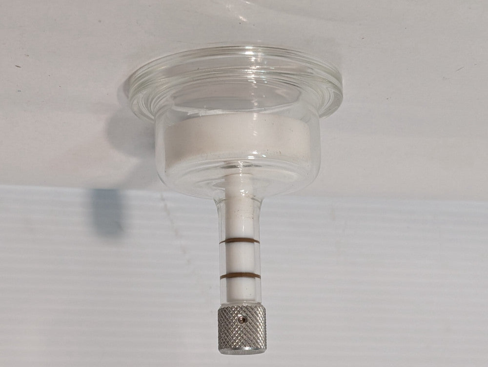 Reaction Vessel Glass Bottom with Collar, 3" Diameter