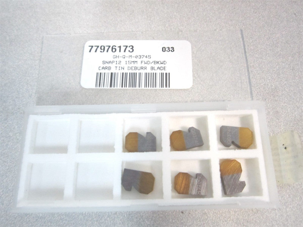 Heule (GH-Q-M-03745) Carbide TiN 15.0 Gs Snap 12 Blade Insert - Pack of 6