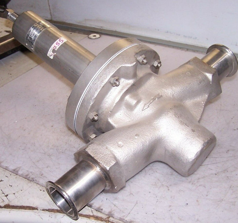 NEW KAYE MACDONALD 1-1/2" STAINLESS STEEL SANITARY PLUG VALVE 150# SA201