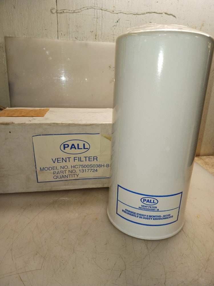 NEW PALL HC7500S038H-B VENT FILTER 1317724