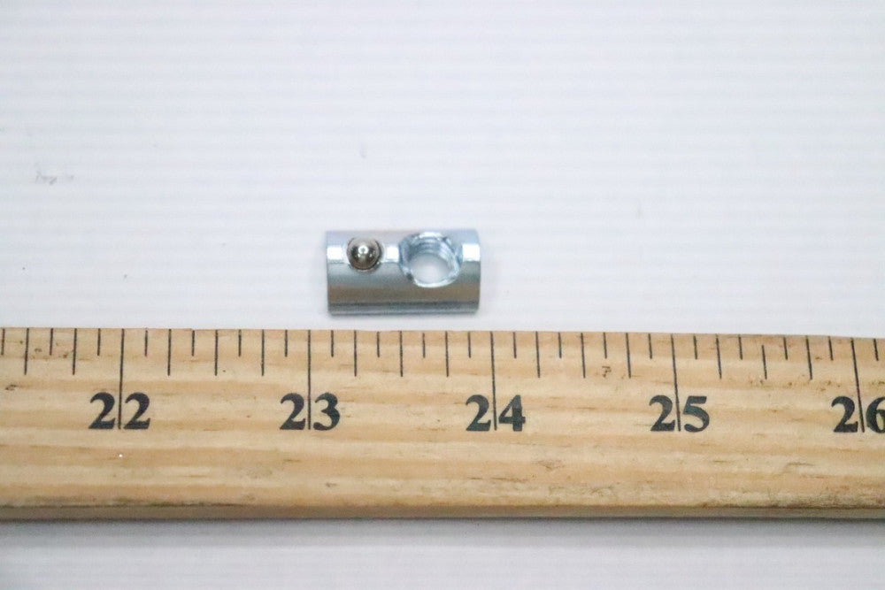 Self-Aligning Roll-in T-Nut with Ball Spring Silver 5/16"-18 13040