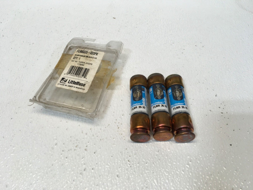 *Lot of 3* Littelfuse FLNR 35 ID  35A 250V Indicating Fuses (KB)