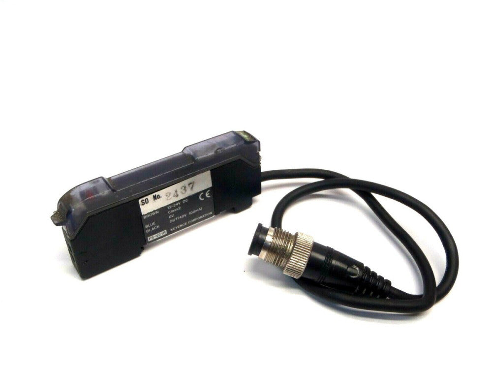 Keyence FS-V21R Fiber Optic Amplifier 12-24V DC Class 23 100mA Output M12 Male