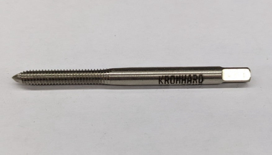 Kromhard 10-32 NF Spiral Point Bottoming Tap GH7 2 Flutes HSS UK - Bottom