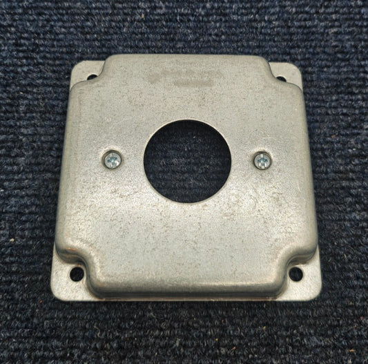 ( QTY 5 ) Southwire G1932-UPC: 4 in. Steel Metallic Square Box Surface Cover