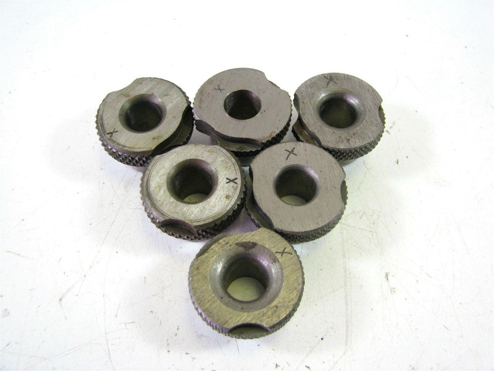 (SF48-6) X x 3/4 x 3/8" Slip Fixed Renewable Drill Bushings - Lot of 6 