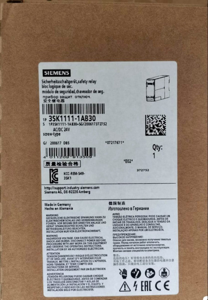 NEW SIEMENS SIRIUS Safety Relay 3SK1111-1AB30