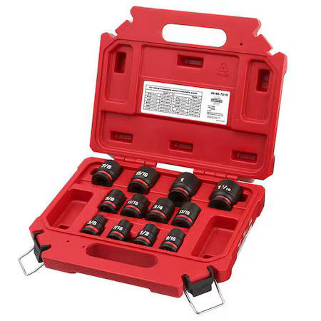 Milwaukee Tool 49-66-7010 12 Pc. Shockwave Impact Duty 1/2 In. Drive Sae
