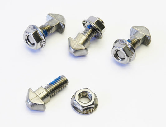 (4 pcs) 5/16-18 x 5/8" Stainless T Slot Drop In Stud Sliding Track Bolt & Nut