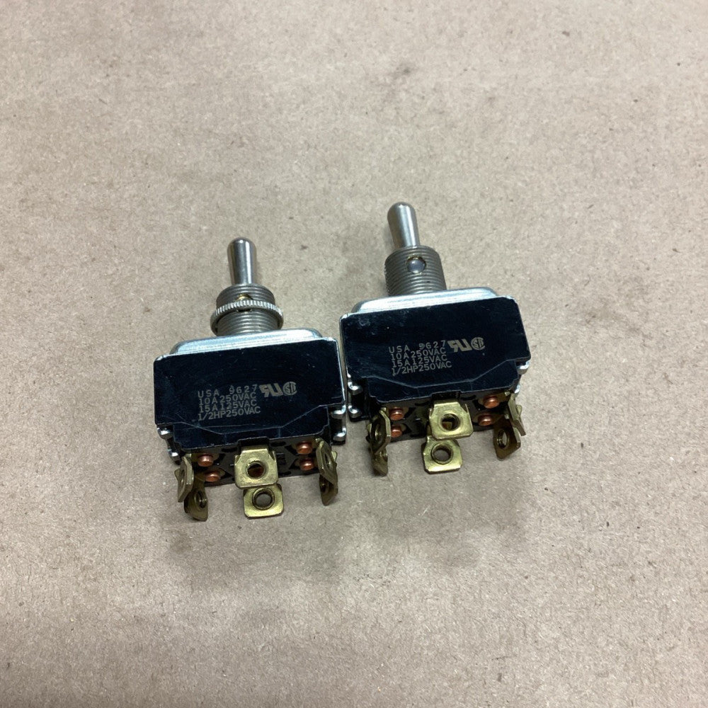 Lot Of 2 USA 9627 Toggle Switch 1/2 HP 250VAC BLACK *FREE SHIPPING*
