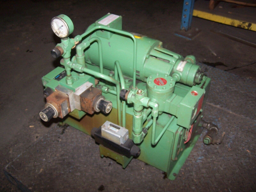 VICKERS DOUBLE A 2 HP HYDRAULIC POWER UNIT MODEL T10P GEROTOR B1.5-P-10A2 