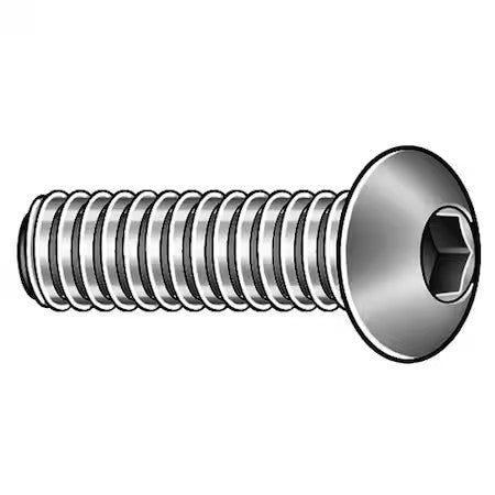 Kerr Lakeside 25C87kbc 1/4"-20 Socket Head Cap Screw, Button, Black Oxide Alloy