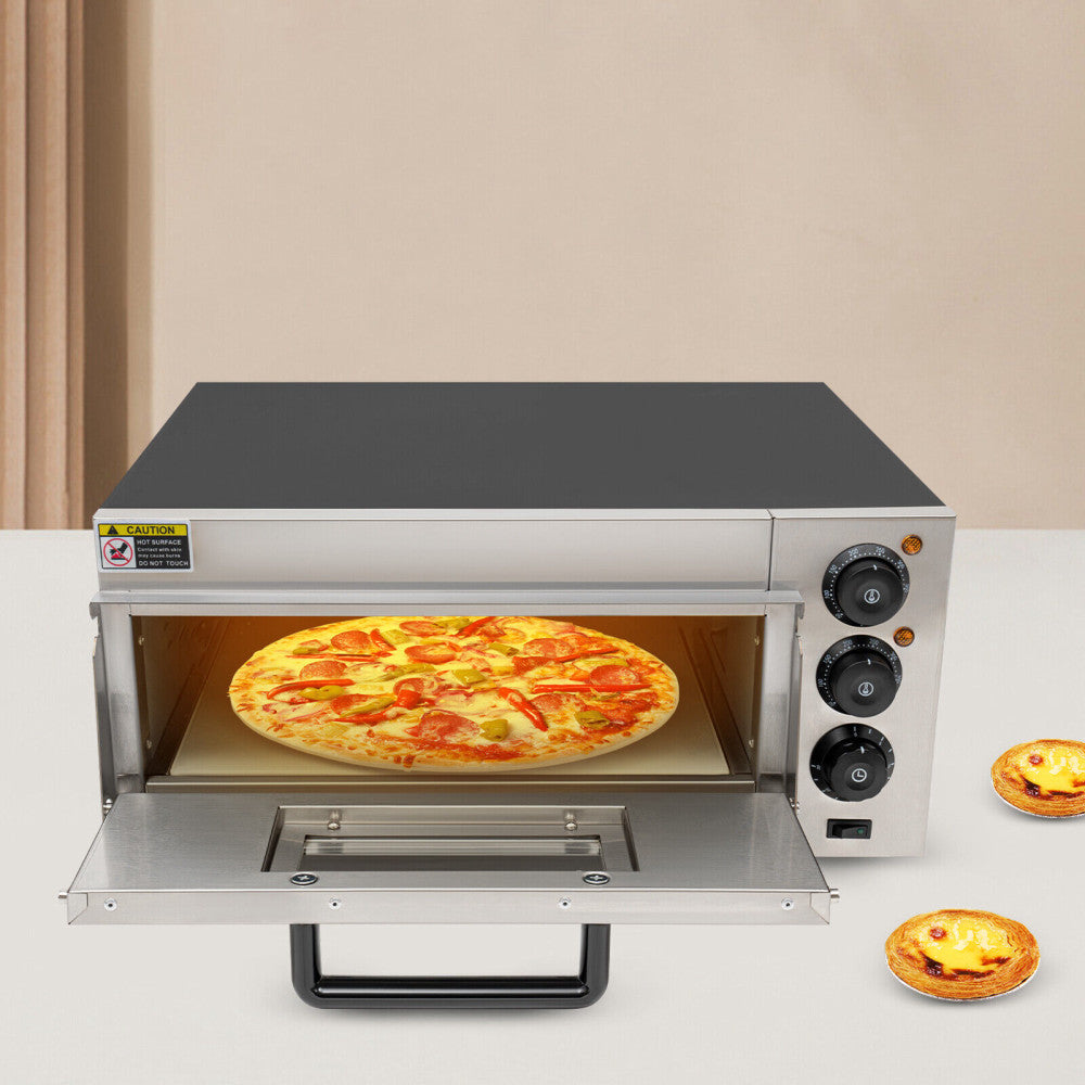 5.28gal Electric Countertop Pizza Oven 1.8kW Commercial Rectangular Pizza Oven