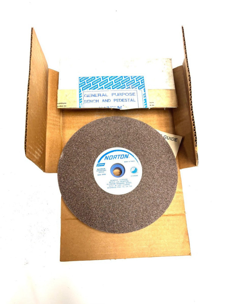 NORTON GENERAL PURPOSE ALUMINUM GRINDING WHEEL 8 X 1 X 1 3600 RPM
