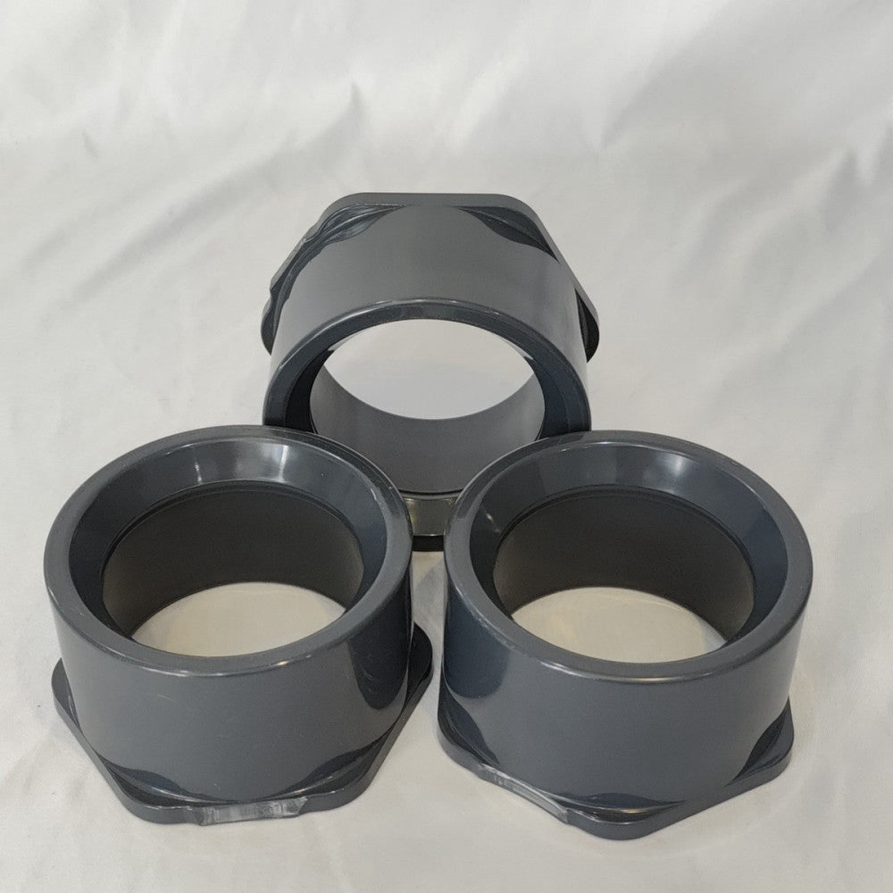 Lot of 3 Spears 837-422 4" x 3" PVCI Reducer Bushing SCH80