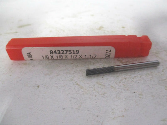 (541250C11) 1/8" x 1/2" x 1/8" x 1-1/2" OAL Solid Carbide 5Fl Square End Mill 