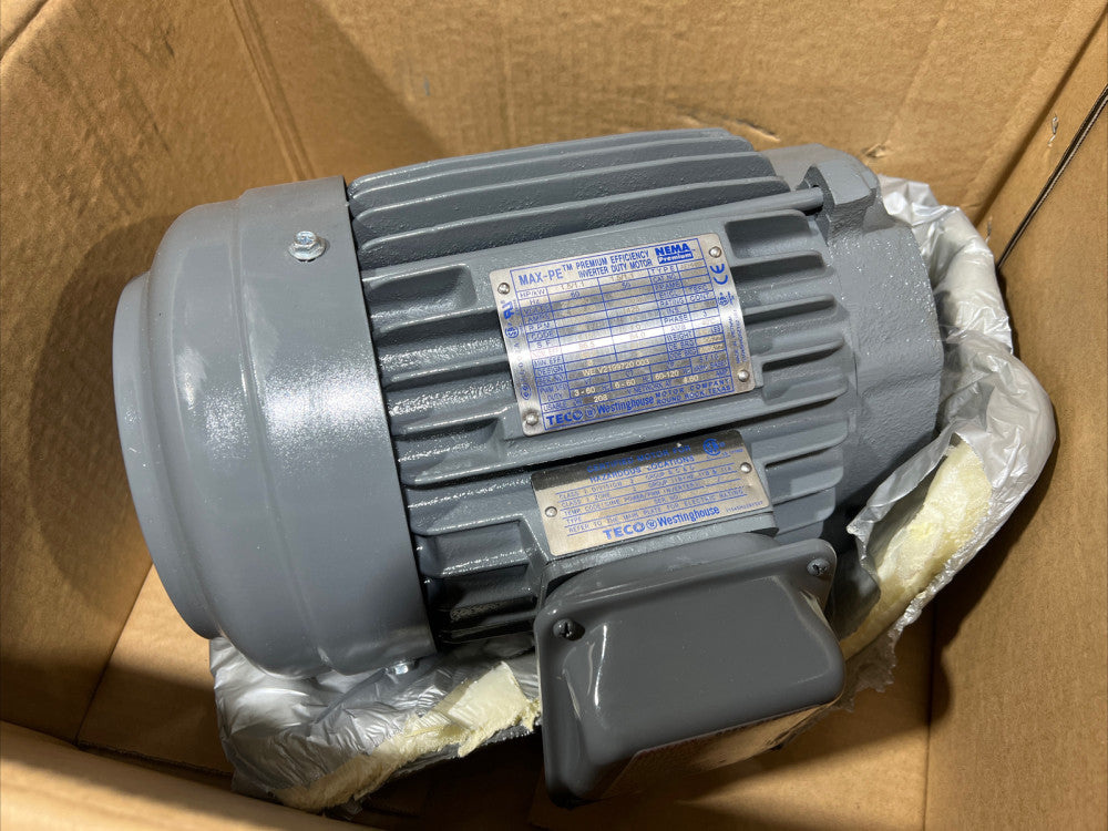 NOS Surplus Teco Westinghouse NP1/54C Electric Motor 1.5 HP