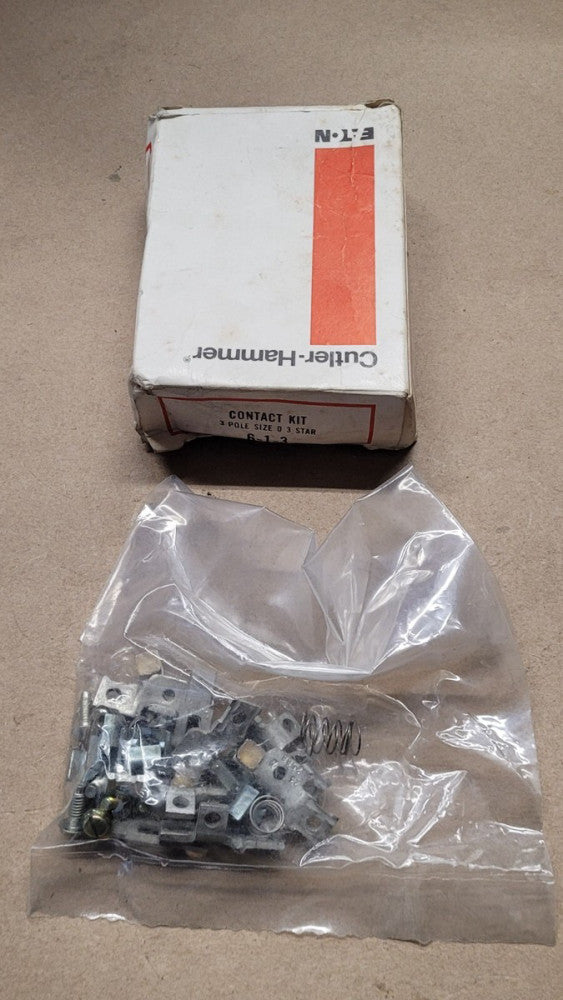 Cutler Hammer 6-1-3 3-Pole Size 0 Starter Contact Kit
