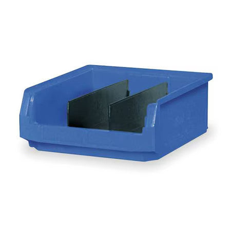 Quantum Storage Systems Qms531bl Storage Bin, Polyethylene, Blue, 5 7/8 In H,