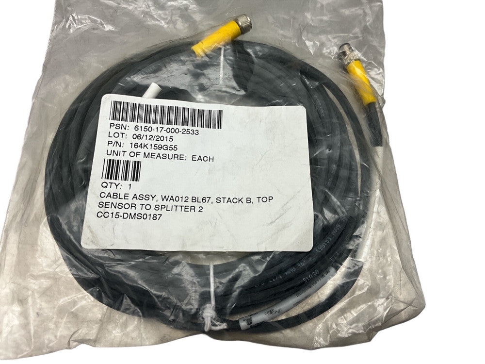 TURCK 164K159G55 CABLE ASSY, WA012 BL67, STACK B, TOP SENSOR TO SPLITTER 2