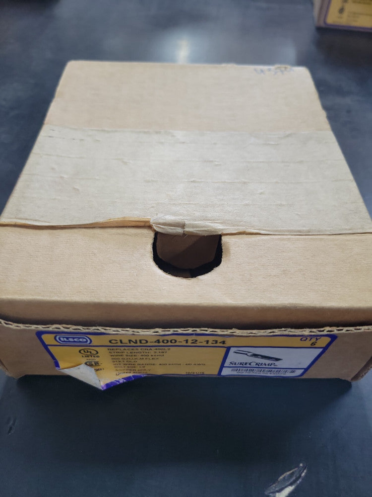 New! Ilsco CLND-400-12-134 400 KCMIL Crimp 2 Hole