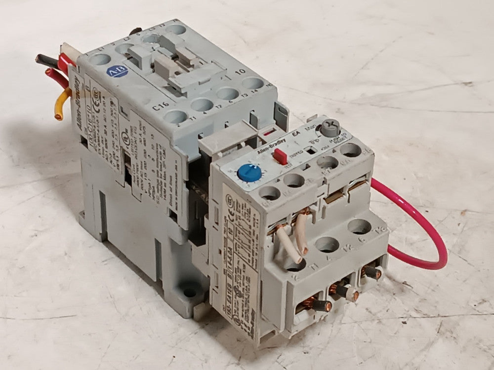 Allen-Bradley 193-EA1EB Overload Relay (1) 100-C16*10 Contactor Relay (1)