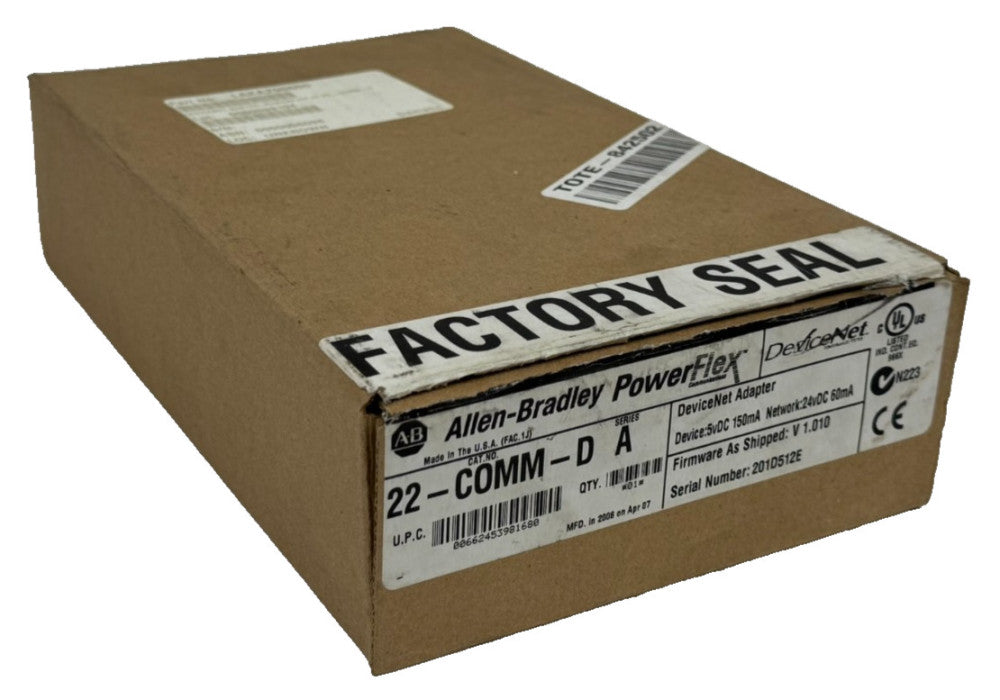 NEW ALLEN BRADLEY 22-COMM-D DEVICENET ADAPTOR SER. A 22COMMD