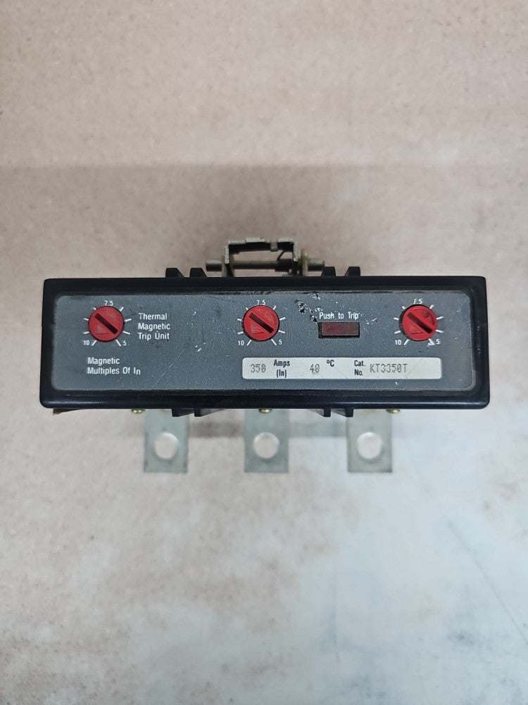 New Take Out Cutler Hammer KT3350T Magnetic Trip Unit 350A 3P K Frame Breaker