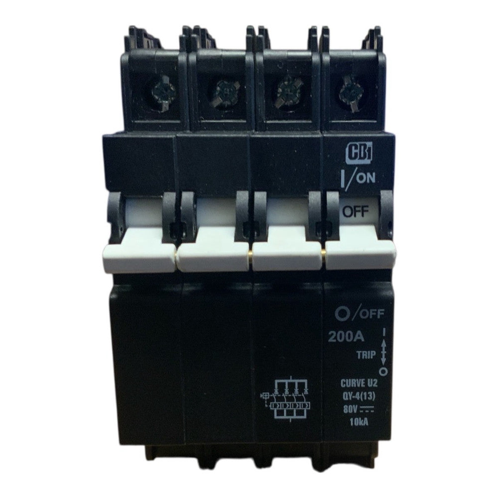 1 CBI QY49U2200 Breaker 200 Amp / Din Rain CURVE U2 80V, Trip Amps 260 .