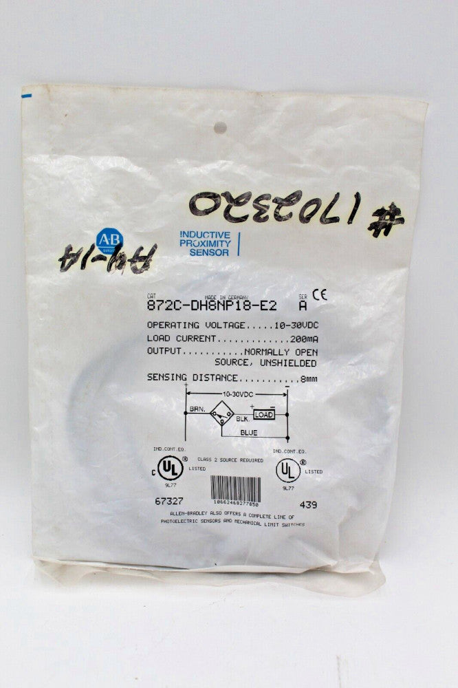 Allen-Bradley 872C-DH8NP18-E2 Industrial Proximity Sensor