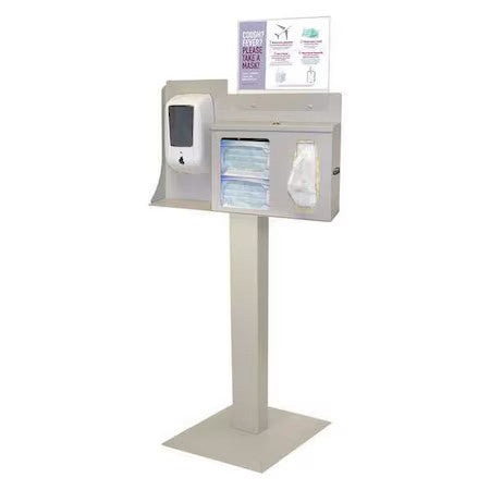 Bowman Dispensers Bd106-0012 Respiratory Hygiene Station,57-63/64In.H