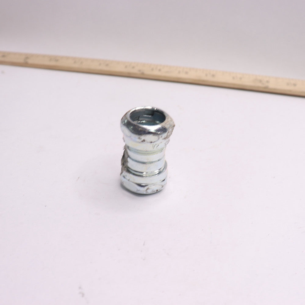 Compression Coupling Conduit Fitting Steel 1/2"
