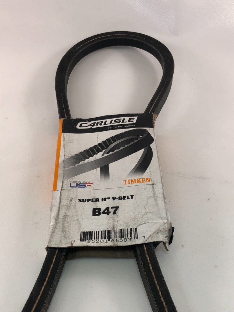 Carlisle Belts by Timken Super II EPDM V-Belt B47  made in USA  NEW