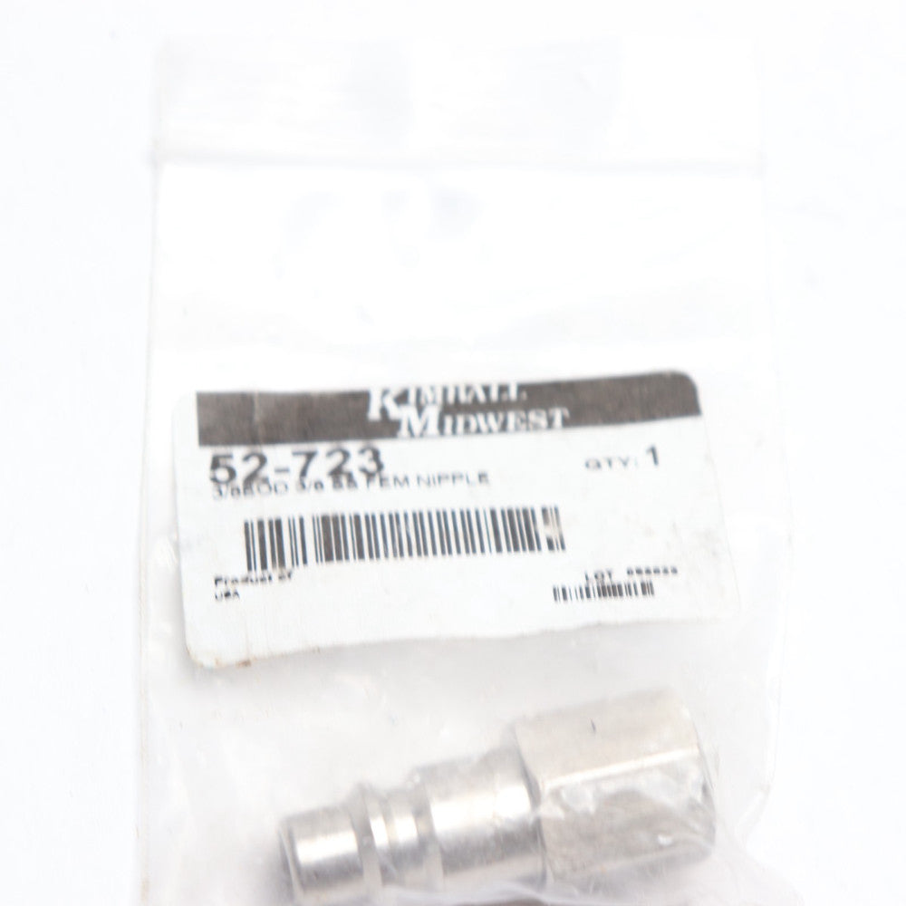 Kimball Midwest Industrial Interchange Female Nipple Plug 3/8" 52-723