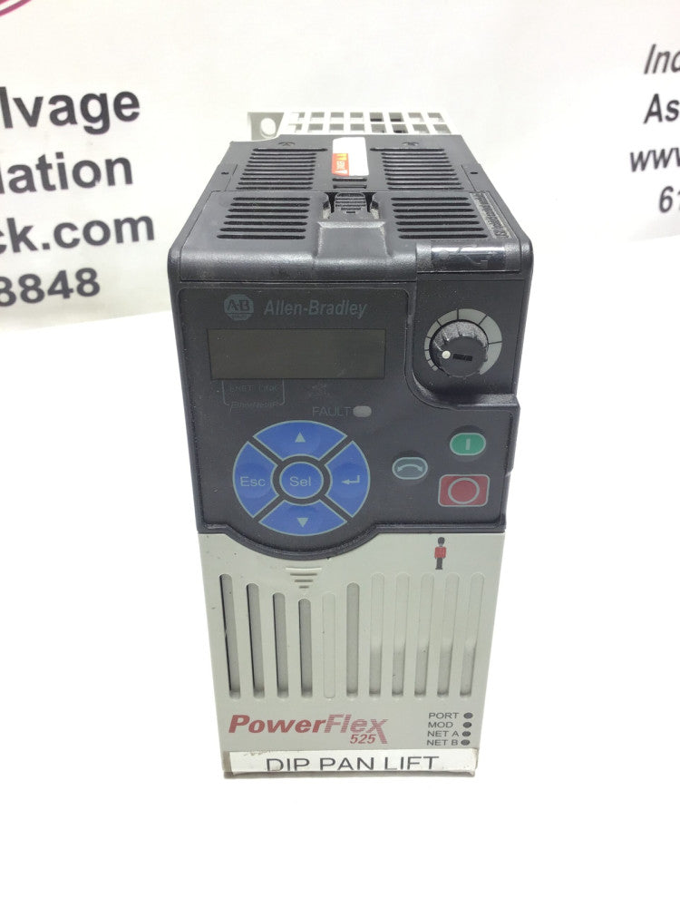 Allen Bradley PowerFlex 525 25B-E1P7N104 Series A, AC Drive, 1.0 HP