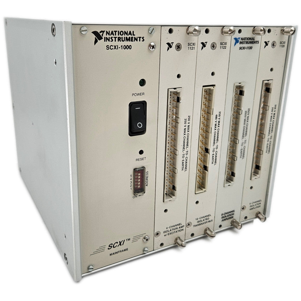 National Instruments SCXI-1000  Mainframe w/ 1121, 1122, 1120 & 1120 Modules