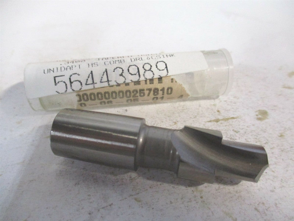 (60-L2-298) 0.34" x 3/8" x 1/2" x 1-15/16" OAL HSS Combo Drill & Counterbore 