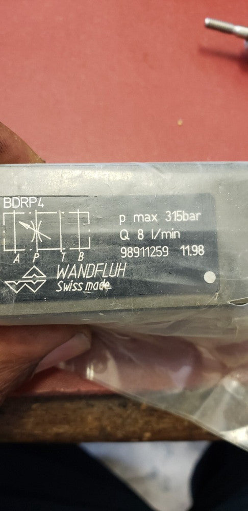 Wandfluh 98911259 bdrp4 hydraulic hand valve  ( g2-4a)