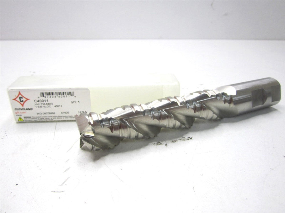 Cleveland (C40011) 1" x 4" x 1" x 6-1/2" OAL HSS 3-Flute Roughing End Mill 