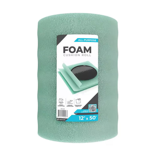 1/16 In. X 12 In. X 50 Ft. Foam Cushion Roll (2 Pack)