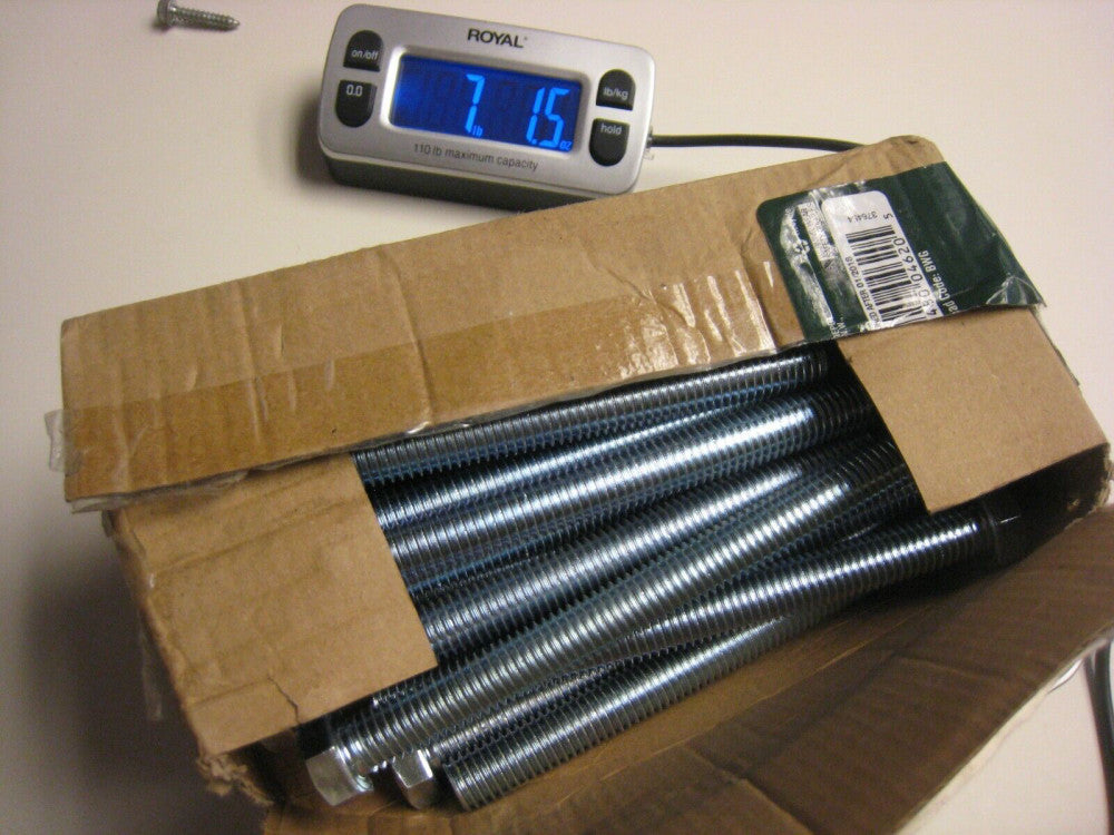 EVERBILT 1/2 IN-13 X 5-1/2 IN  ZINC  COARSE  HEX BOLTS - BOX 25 