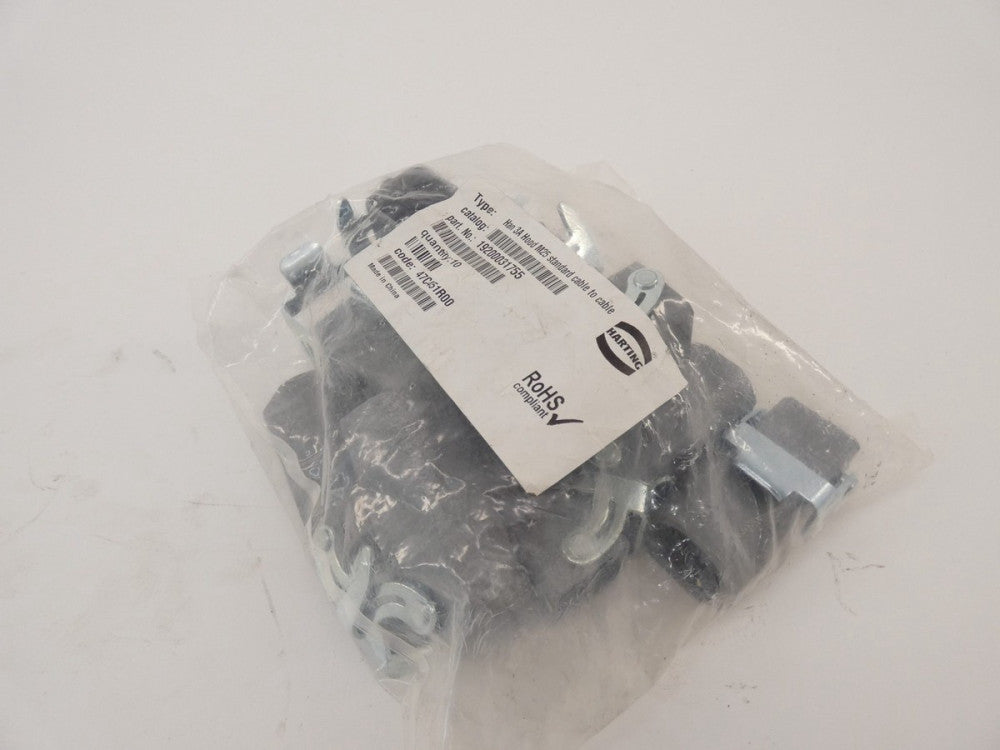 *Lot of 10* Harting 19200031755 Han 3A Hood M25 Cable To Cable Connector - NE...
