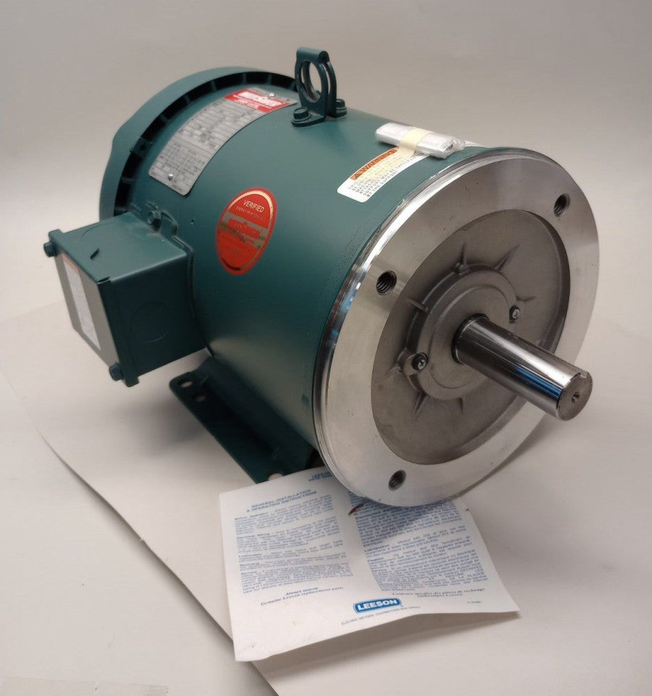 Leeson 131502.00 Electric Motor 3ph 5hp 230/460V 1760rpm 184TC C184T17FK15E