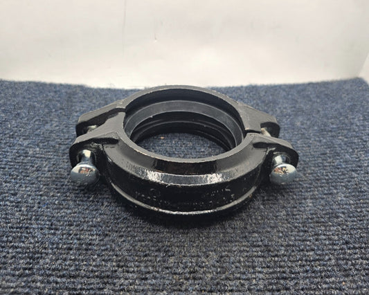 (QTY 2) XGQT1R-3"/88.9-2.5: Groove Flexible Coupling Pipe Fitting Black