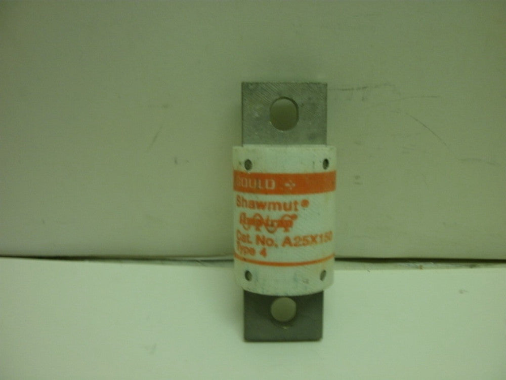 GOULD SHAWMUT AMP-TRAP A25X150-4 FUSE HIGH SPEED FORM 101 BOLT-ON NEW NO BOX