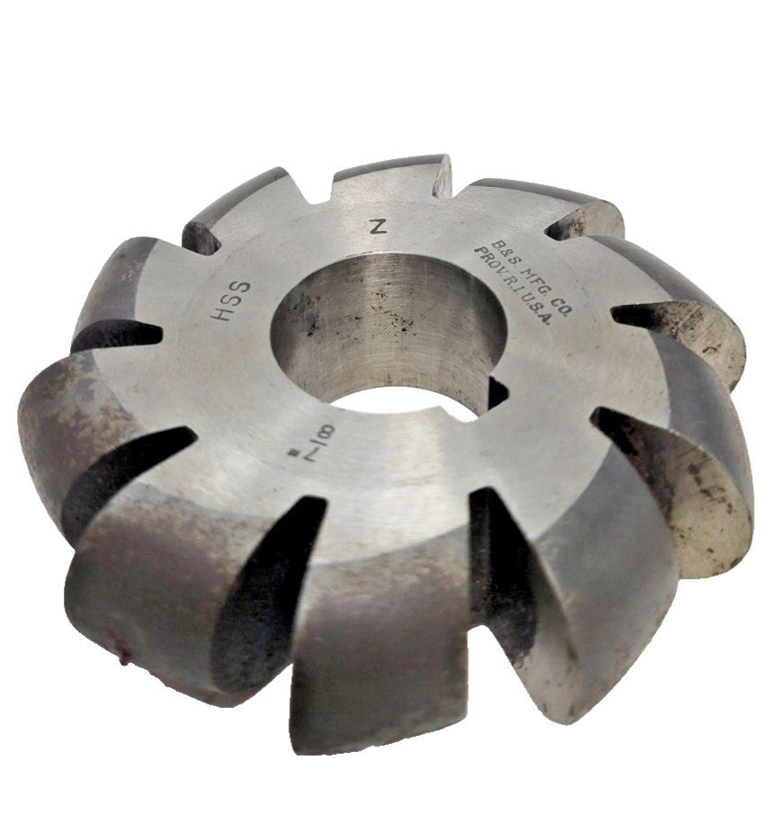 B&S CONVEX MILLING CUTTER 3-1/4" X 7/8" X 1" 10 TEETH
