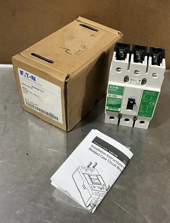 Eaton GI3015D - RING LUG Eaton Circuit Breaker 15a 415vac 3pole NOS SURPLUS